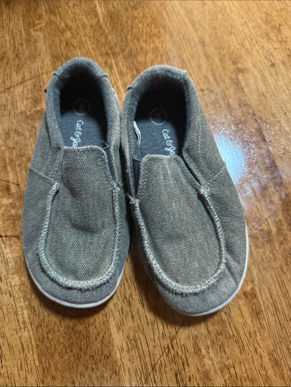 Cat & Jack Gray Canvas Slip-On Sneakers for Kids